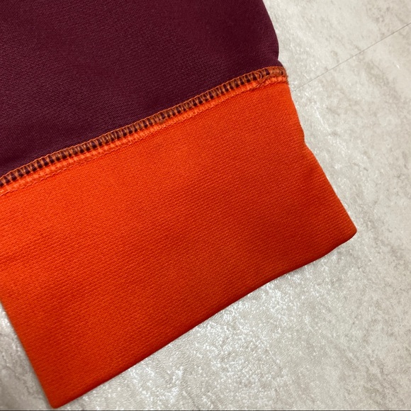 VT Virginia Tech sweatshirt Nike medium maroon and orange - Picture 12 of 12